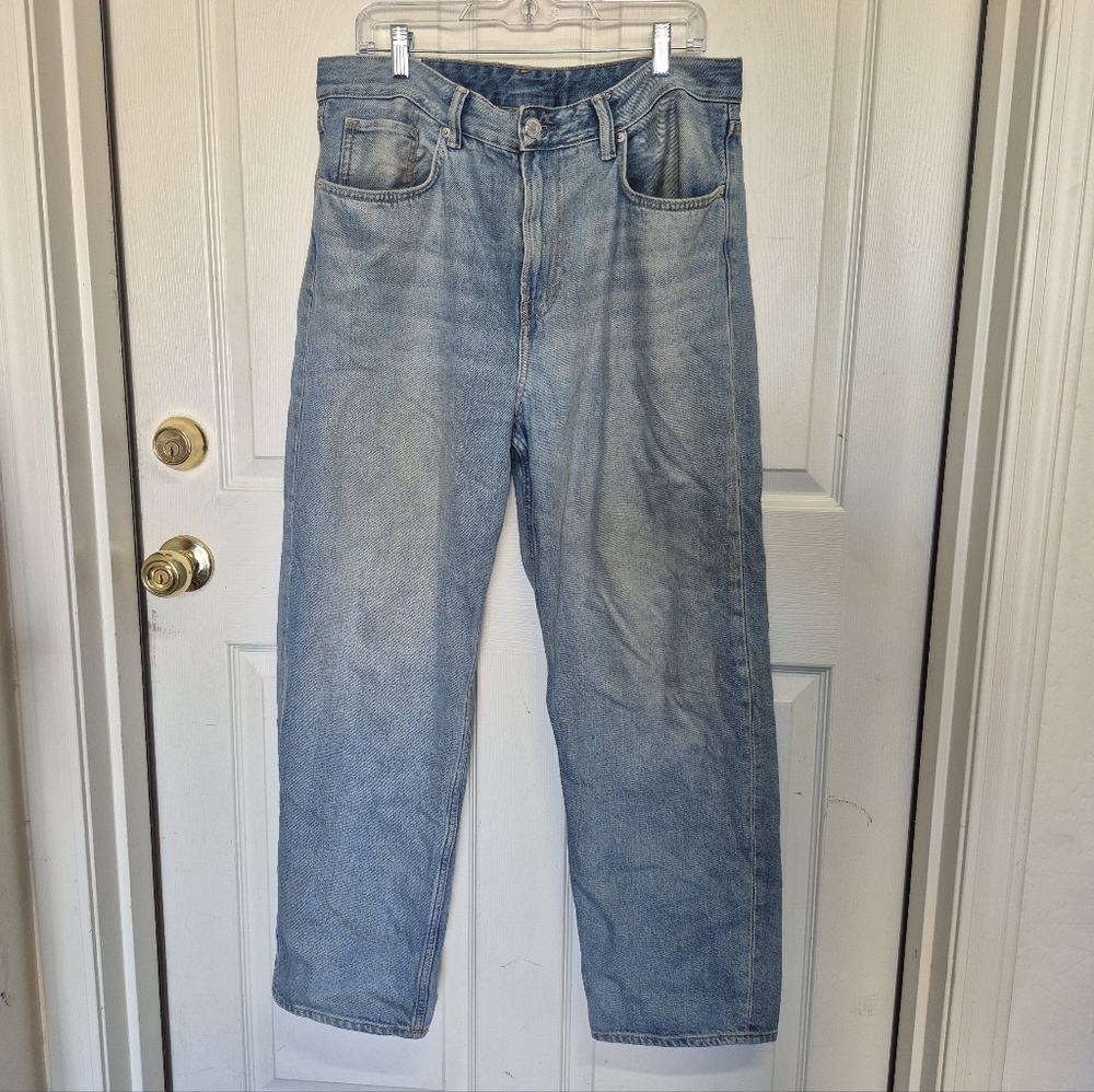 H&M Men's Relaxed Denim Jeans Light Wash - 34x32